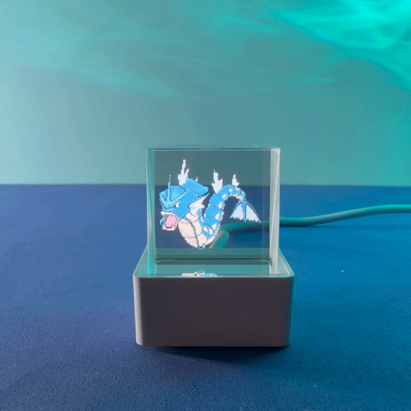 Cubo de Cristal Holográfico 3D