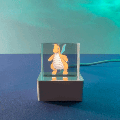 Cubo de Cristal Holográfico 3D