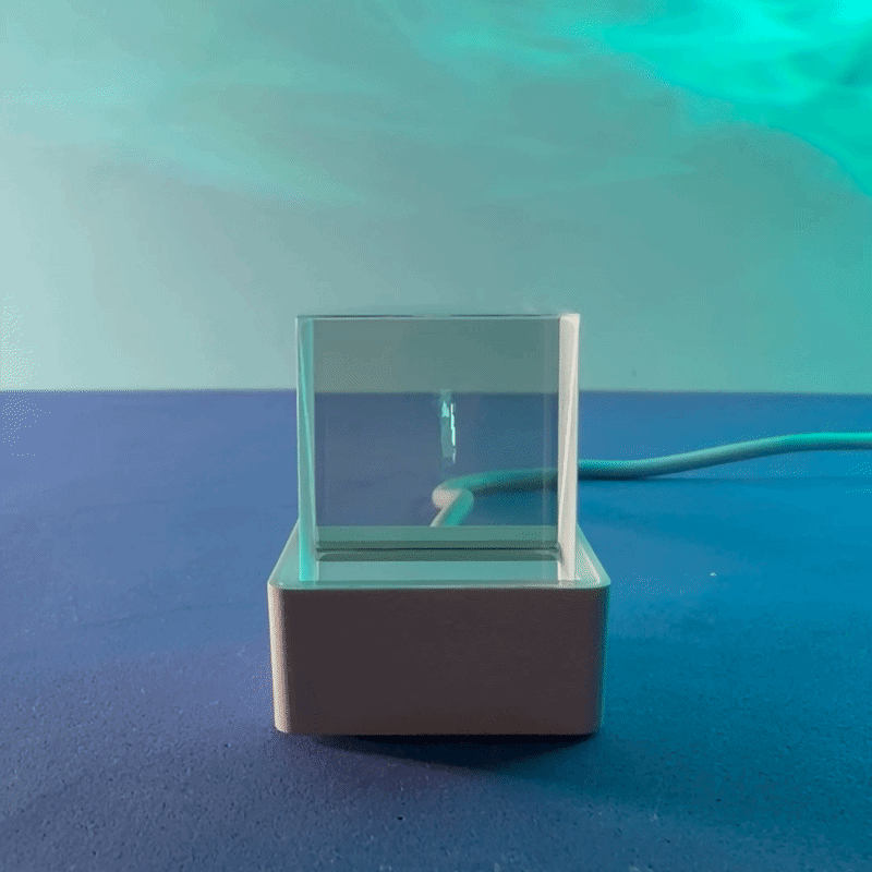 Cubo de Cristal Holográfico 3D