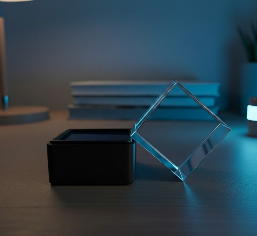 Cubo de Cristal Holográfico 3D